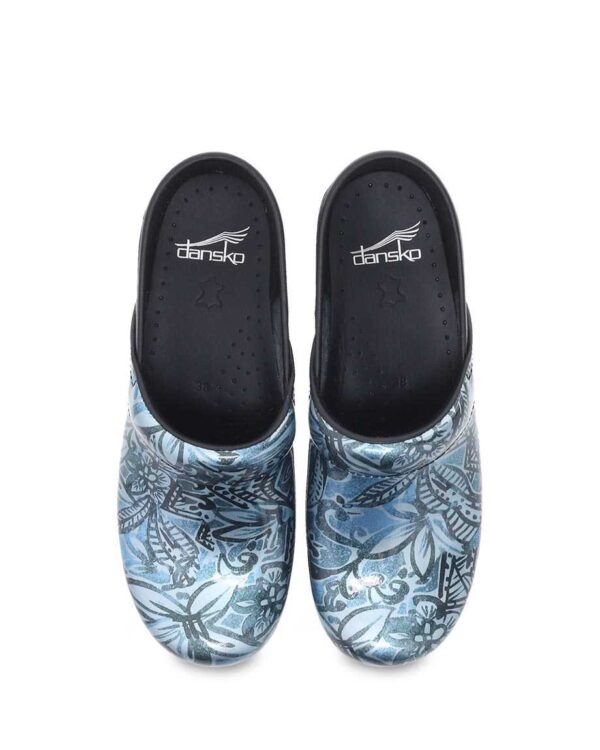 PROFESSIONAL CLOG BLUE DENIM FLORAL - Image 2