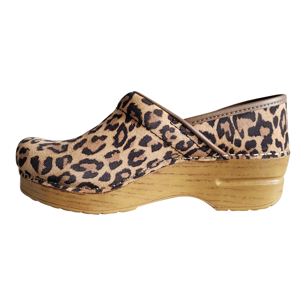 PROFESSIONAL CLOG LEOPARD SUEDE My Sole Addiction