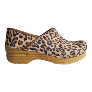 PROFESSIONAL CLOG LEOPARD SUEDE