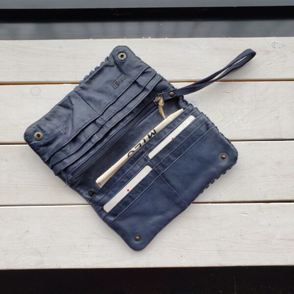 CUOIO WALLET NAVY - Image 2