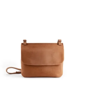 TRIPLE SHOULDER BAG COGNAC