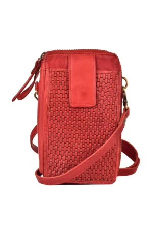 ELLA PHONE BAG RED