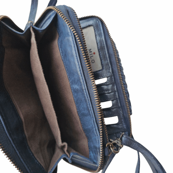 LUSSO WALLET BAG NAVY - Image 3