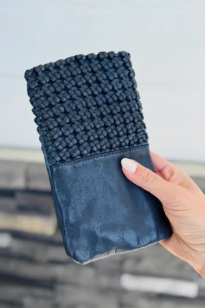 CUOIO WALLET NAVY