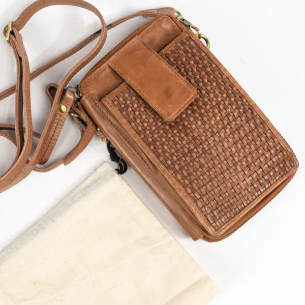 ELLA PHONE BAG COGNAC - Image 3