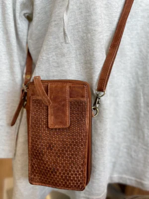 ELLA PHONE BAG COGNAC