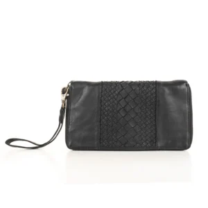 ADELINA CLUTCH WALLET - BLACK