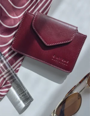 HARMONICA WALLET DARK CHERRY