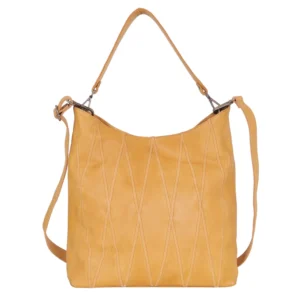 BREE DIAMOND STITCH CROSSBODY CAMEL