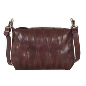 AVERY DIAMOND STITCH CROSSBODY BROWN
