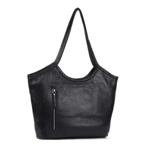 FINA LEATHER TOTE BLACK